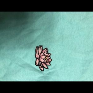 Teal Lotus T-shirt.